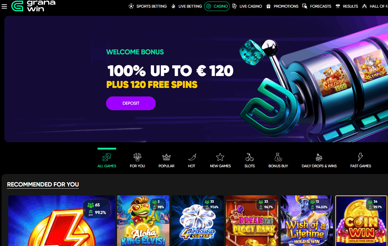 Granawin Casino – 11.000 juegos, doble licencia y Uncrossable Rush