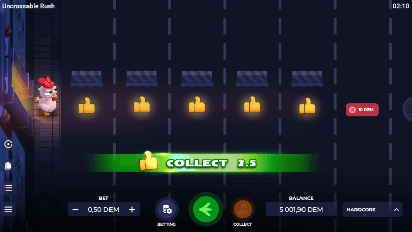 Jugar a Uncrossable Rush con Dinero Real en Casinos Online
