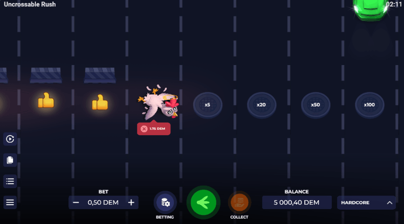 Uncrossable Rush – Reseña Modo Hardcore